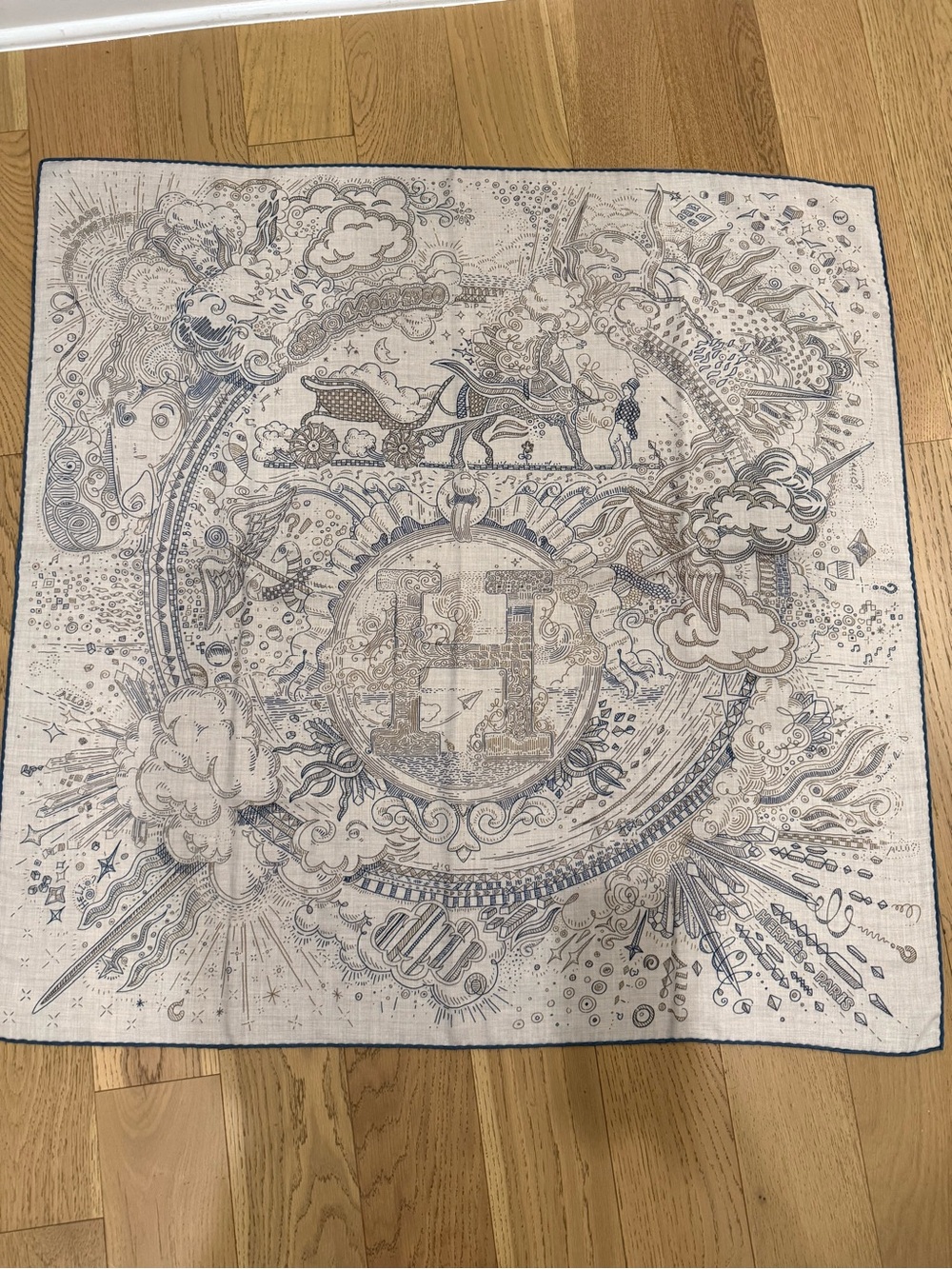 Authentic Like New Hold the Line Cashmere/Silk Scarf